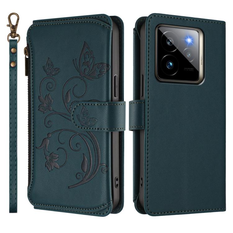 For Realme GT 7 Pro 5G / GT7 Pro Racing Butterfly Love Flower Multi-card Zipper Wallet Leather Phone Case