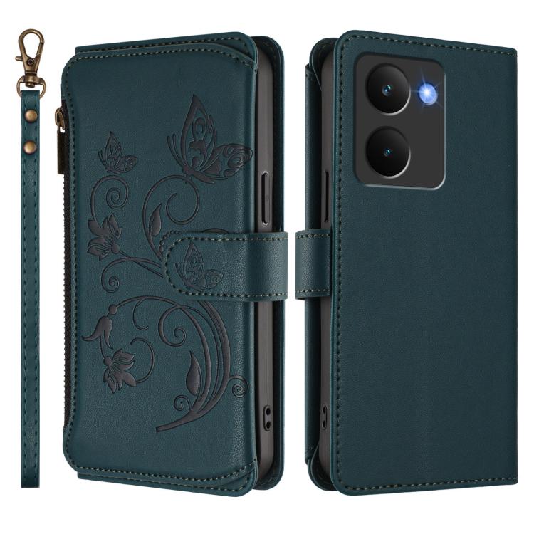 For Realme P3 Ultra 5G Global Butterfly Love Flower Multi-card Zipper Wallet Leather Phone Case