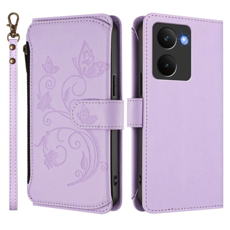 For Realme P3 Ultra 5G Global Butterfly Love Flower Multi-card Zipper Wallet Leather Phone Case