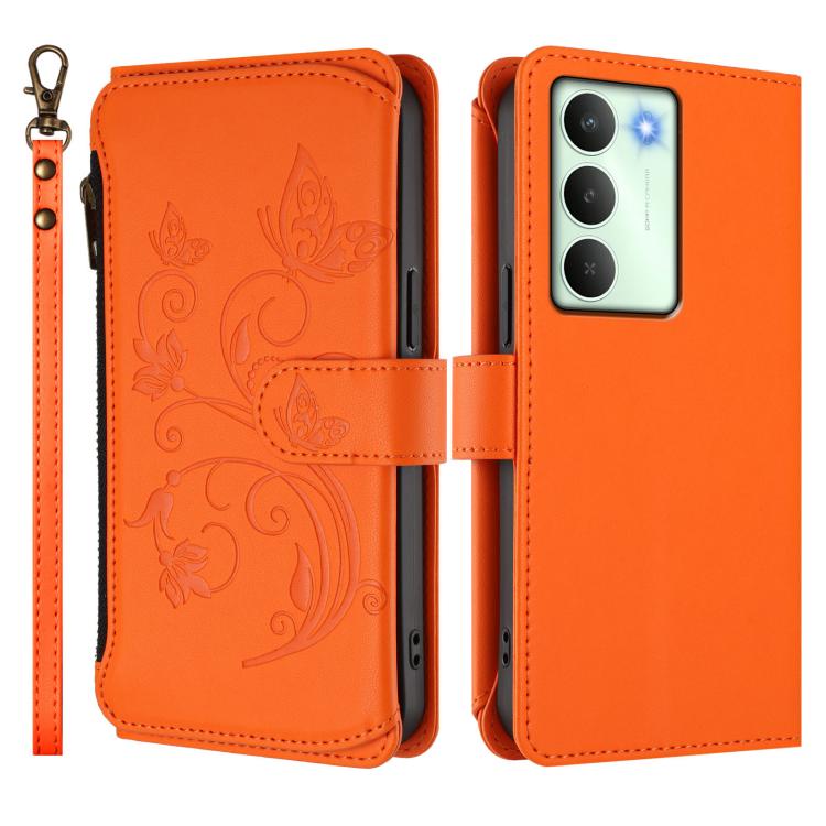 For Realme V70 5G / 14x Global / C75 5G Butterfly Love Flower Multi-card Zipper Wallet Leather Phone Case