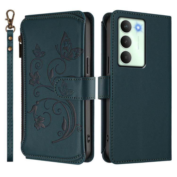 For Realme V70 5G / 14x Global / C75 5G Butterfly Love Flower Multi-card Zipper Wallet Leather Phone Case