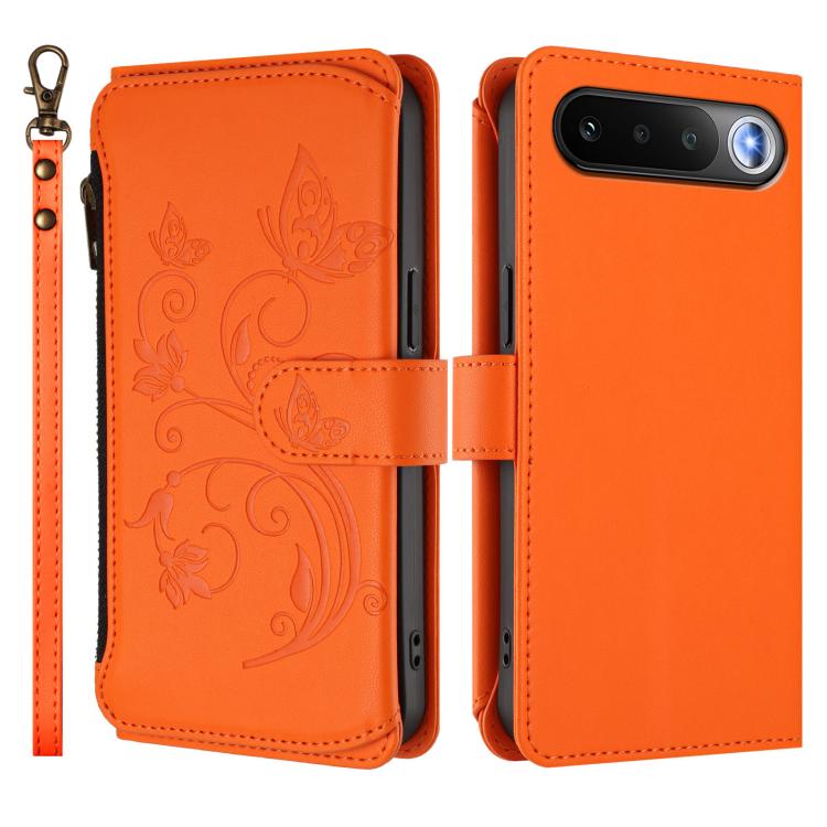 For Realme 16 5G Global Butterfly Love Flower Multi-card Zipper Wallet Leather Phone Case
