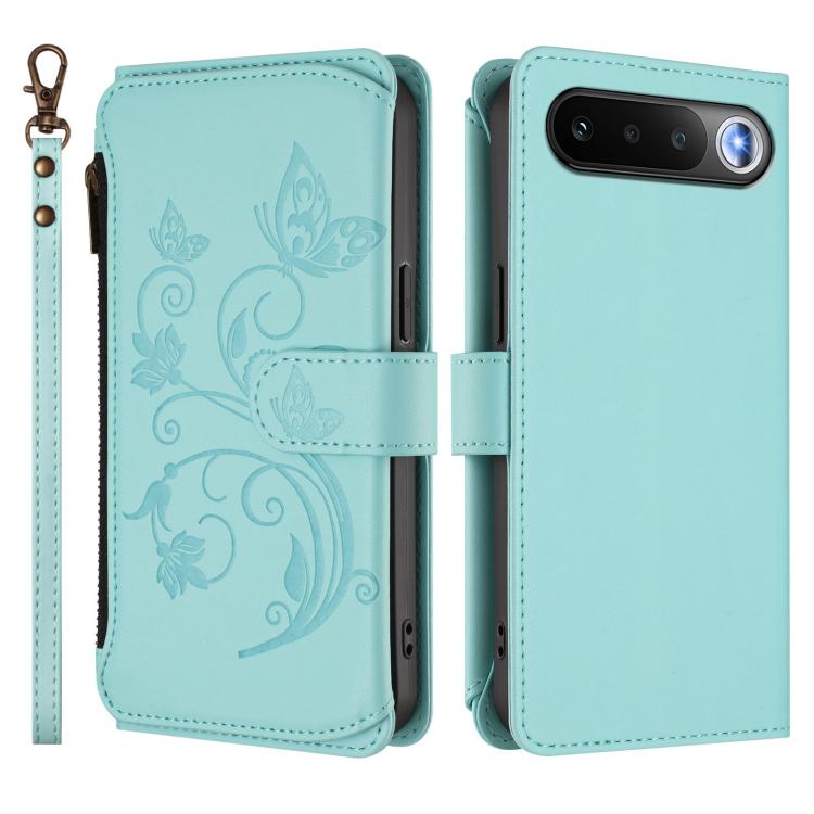 For Realme 16 5G Global Butterfly Love Flower Multi-card Zipper Wallet Leather Phone Case
