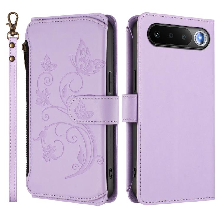 For Realme 16 5G Global Butterfly Love Flower Multi-card Zipper Wallet Leather Phone Case