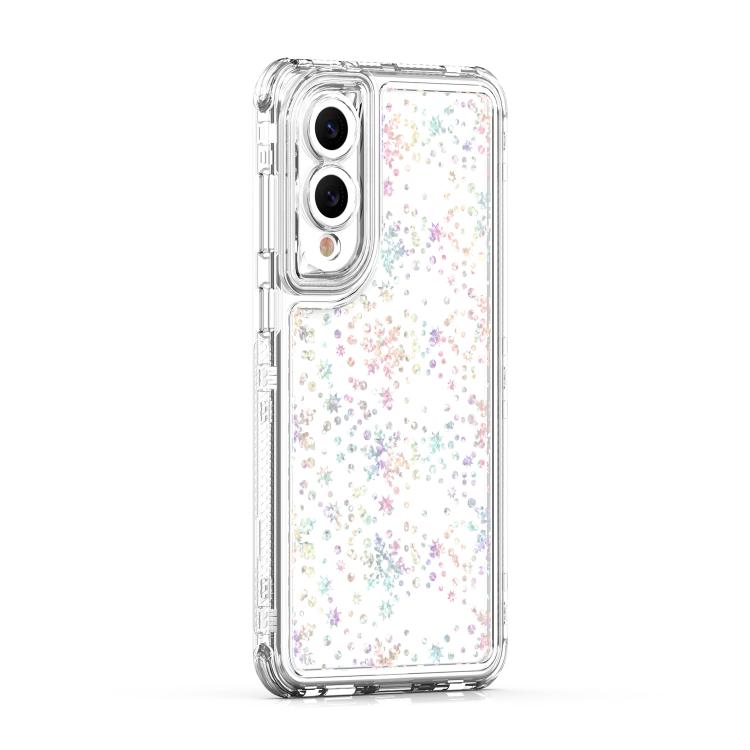 For Samsung Galaxy S25 Edge 5G Transparent Acrylic Laser Paper Phone Case