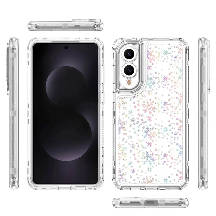 For Samsung Galaxy S25 Edge 5G Transparent Acrylic Laser Paper Phone Case