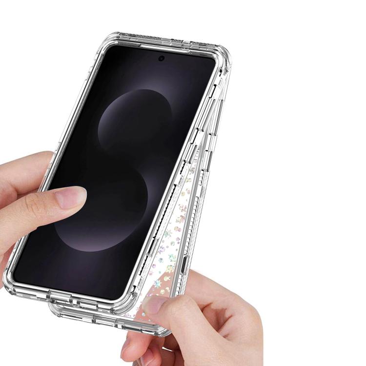 For Samsung Galaxy S25 Edge 5G Transparent Acrylic Laser Paper Phone Case