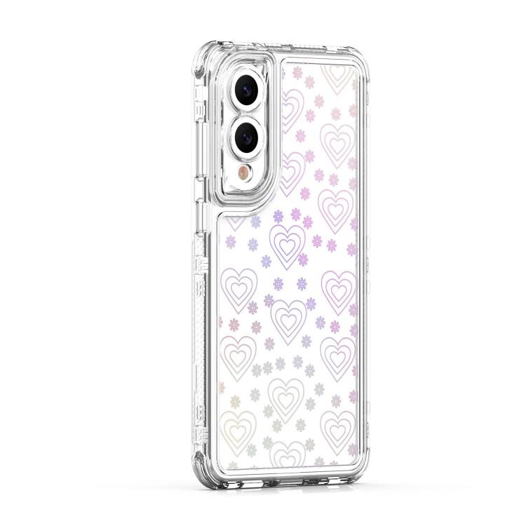 For Samsung Galaxy S25 Edge 5G Transparent Acrylic Laser Paper Phone Case