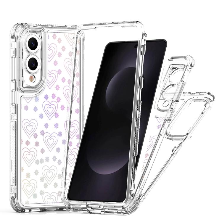 For Samsung Galaxy S25 Edge 5G Transparent Acrylic Laser Paper Phone Case