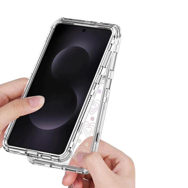 For Samsung Galaxy S25 Edge 5G Transparent Acrylic Laser Paper Phone Case