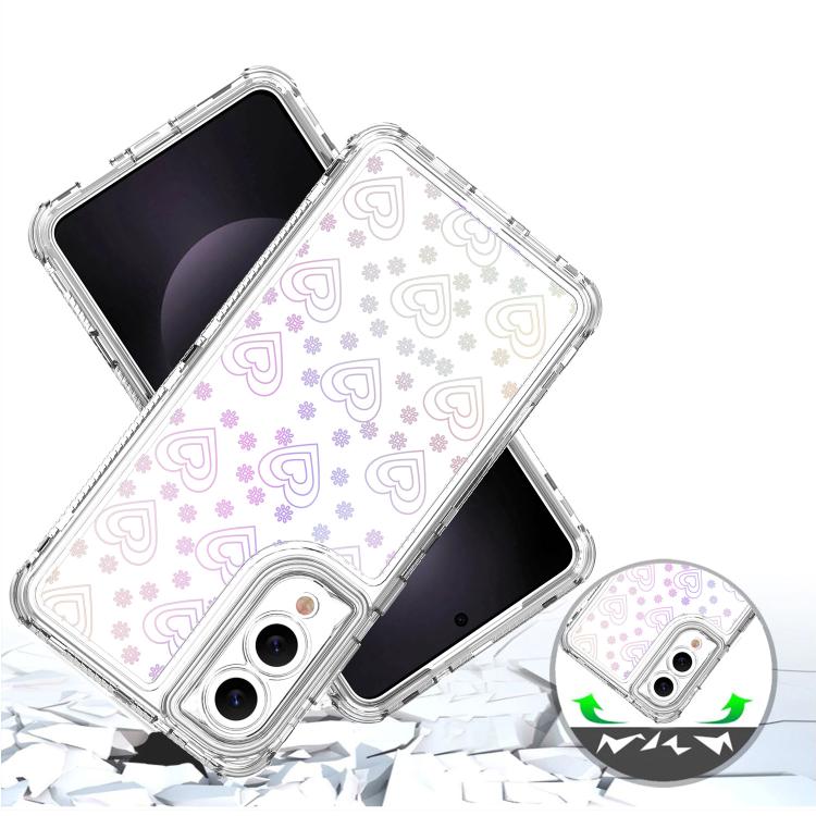 For Samsung Galaxy S25 Edge 5G Transparent Acrylic Laser Paper Phone Case