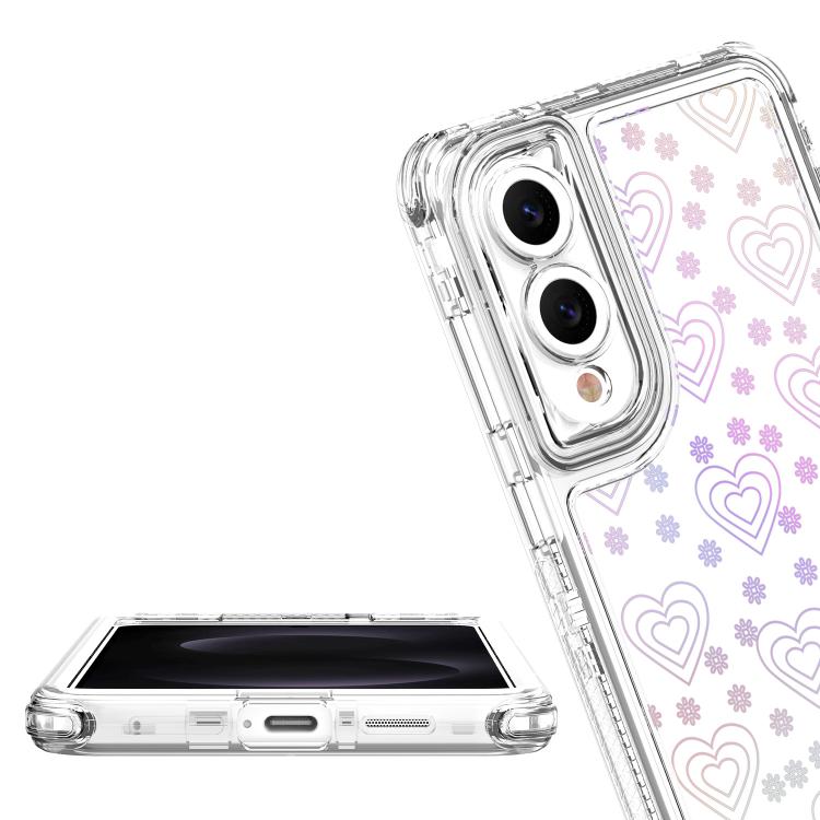 For Samsung Galaxy S25 Edge 5G Transparent Acrylic Laser Paper Phone Case