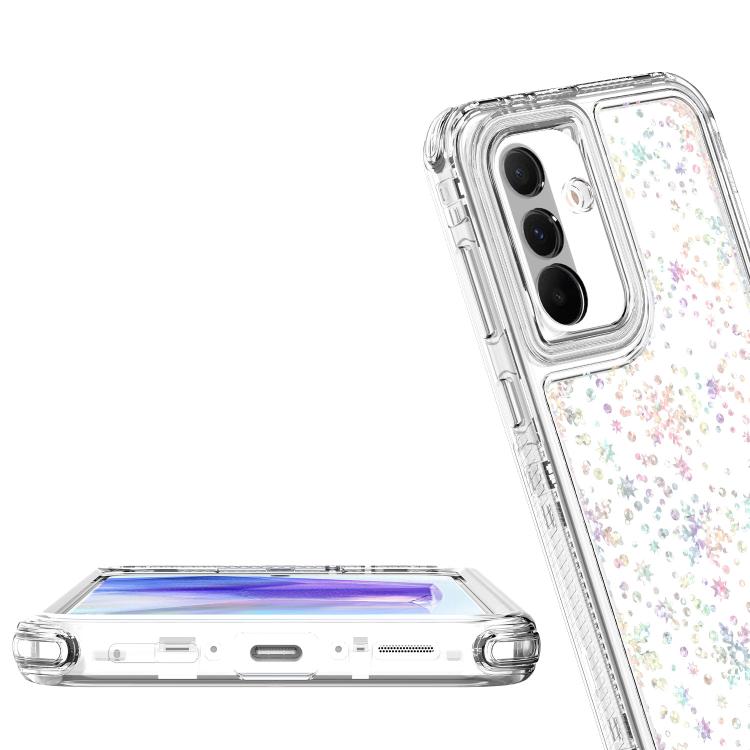 For Samsung Galaxy A36 / A56 / A37 5G Transparent Acrylic Laser Paper Phone Case