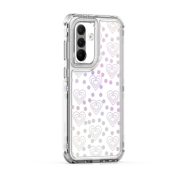 For Samsung Galaxy A36 / A56 / A37 5G Transparent Acrylic Laser Paper Phone Case