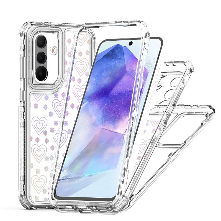 For Samsung Galaxy A36 / A56 / A37 5G Transparent Acrylic Laser Paper Phone Case