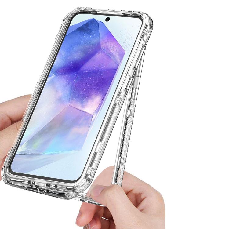 For Samsung Galaxy A36 / A56 / A37 5G Transparent Acrylic Laser Paper Phone Case