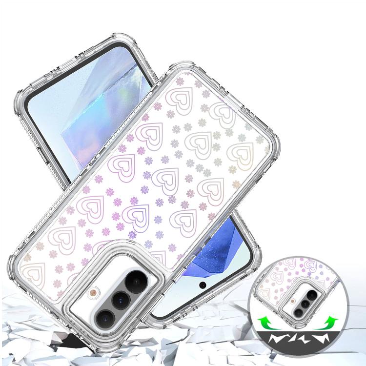 For Samsung Galaxy A36 / A56 / A37 5G Transparent Acrylic Laser Paper Phone Case