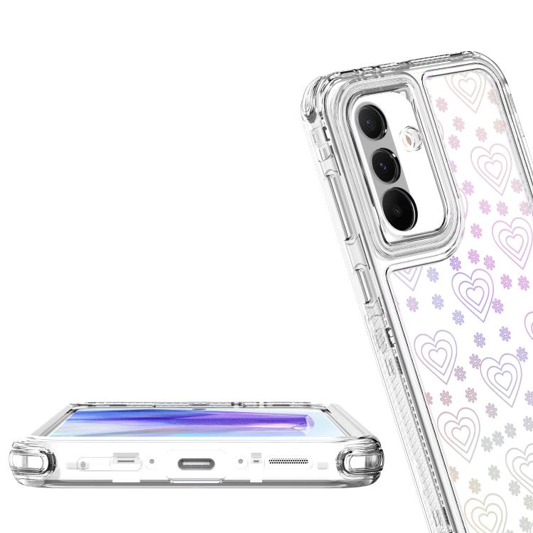 For Samsung Galaxy A36 / A56 / A37 5G Transparent Acrylic Laser Paper Phone Case