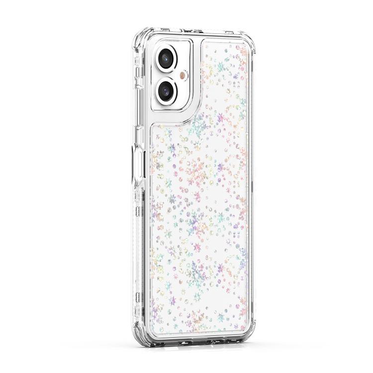 For Samsung Galaxy A06 4G Transparent Acrylic Laser Paper Phone Case