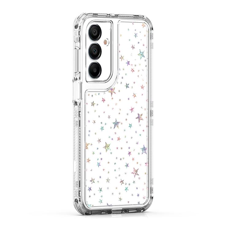 For Samsung Galaxy A16 5G Transparent Acrylic Laser Paper Phone Case