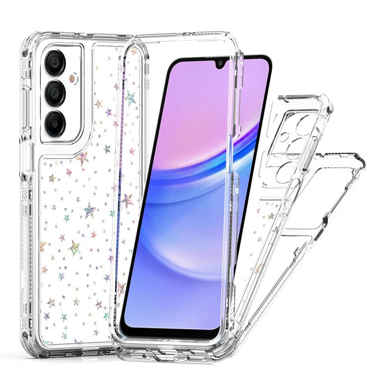 For Samsung Galaxy A16 5G Transparent Acrylic Laser Paper Phone Case
