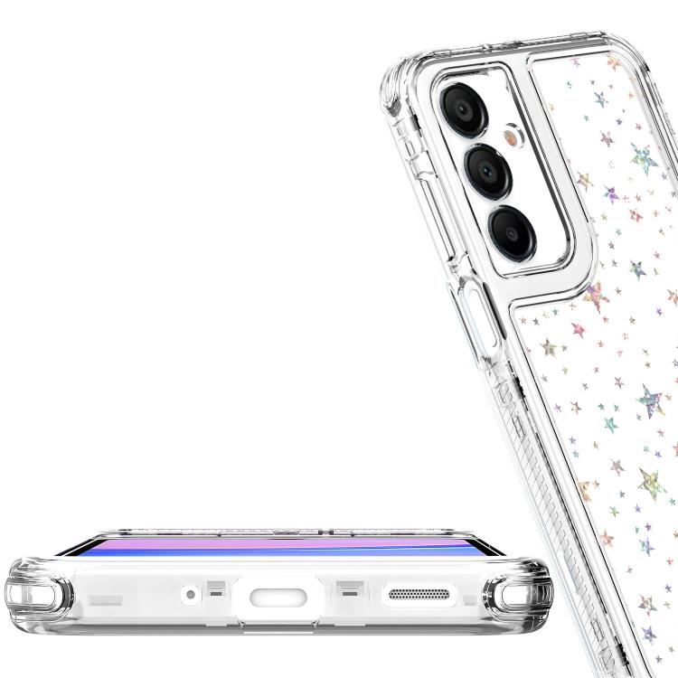 For Samsung Galaxy A16 5G Transparent Acrylic Laser Paper Phone Case