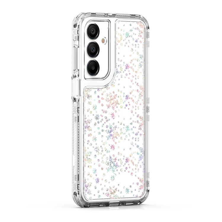 For Samsung Galaxy A16 5G Transparent Acrylic Laser Paper Phone Case