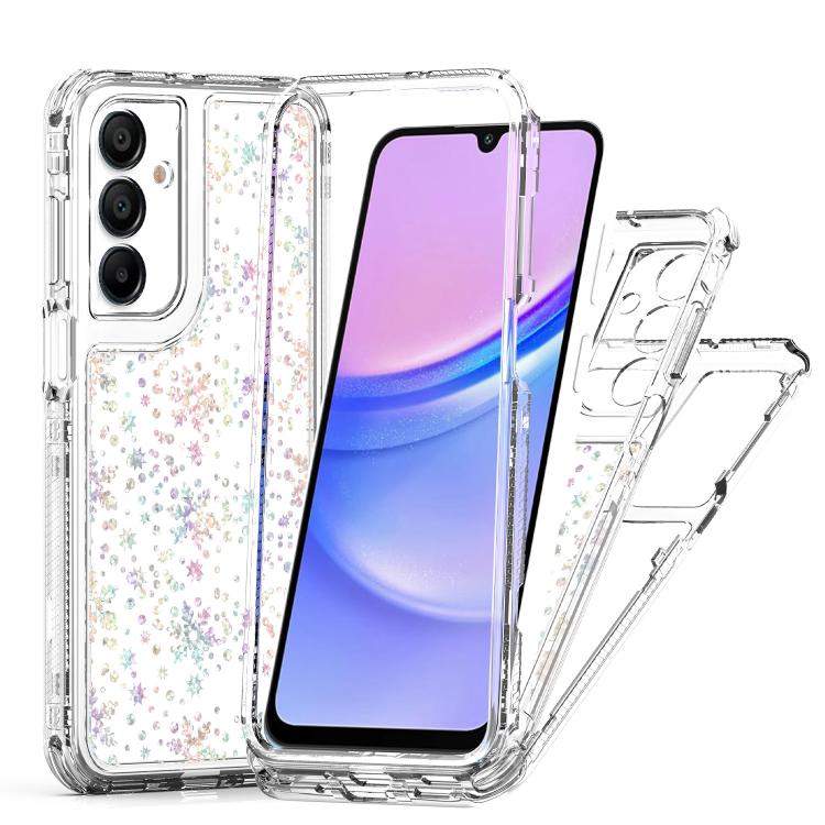 For Samsung Galaxy A16 5G Transparent Acrylic Laser Paper Phone Case