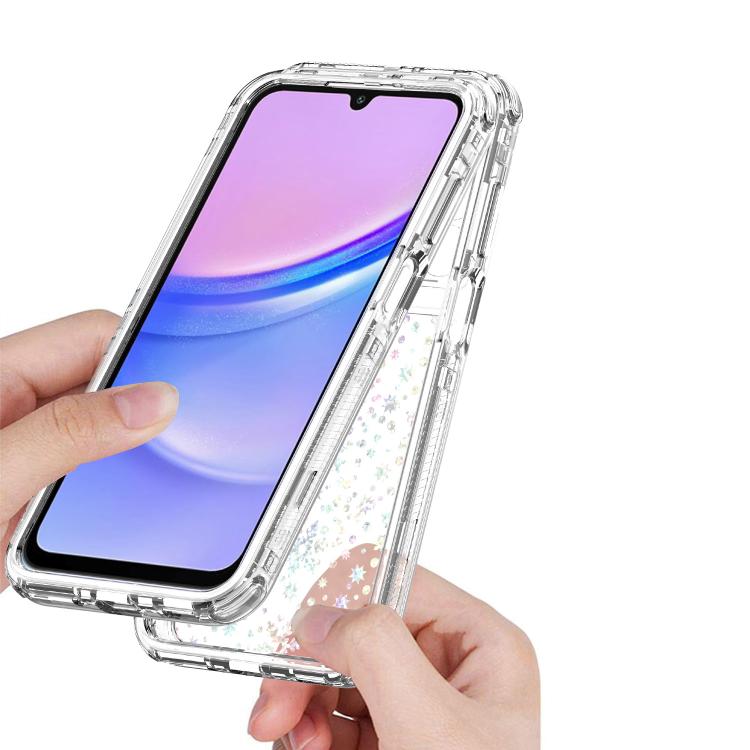 For Samsung Galaxy A16 5G Transparent Acrylic Laser Paper Phone Case