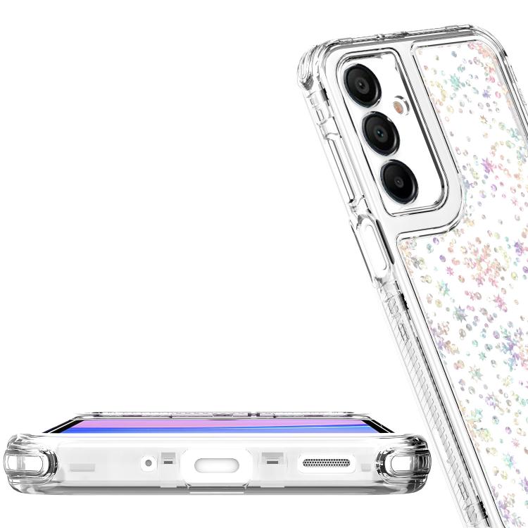 For Samsung Galaxy A16 5G Transparent Acrylic Laser Paper Phone Case