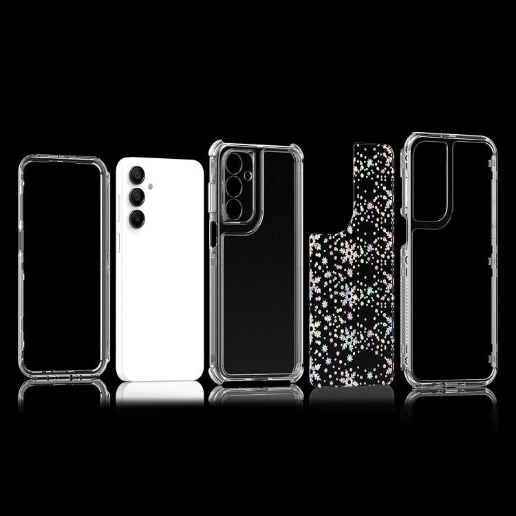 For Samsung Galaxy A16 5G Transparent Acrylic Laser Paper Phone Case