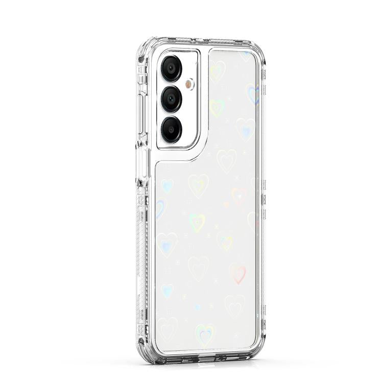 For Samsung Galaxy A16 5G Transparent Acrylic Laser Paper Phone Case