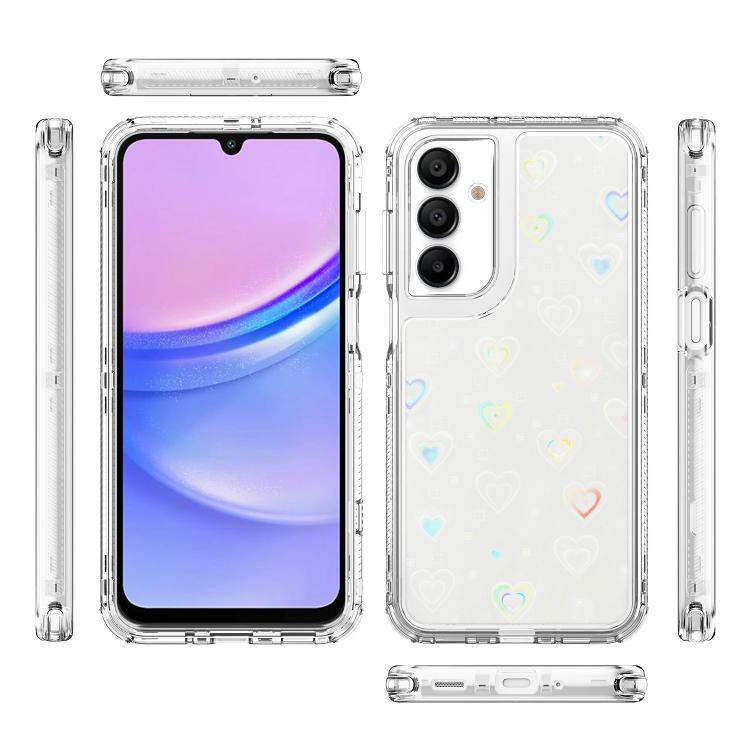 For Samsung Galaxy A16 5G Transparent Acrylic Laser Paper Phone Case