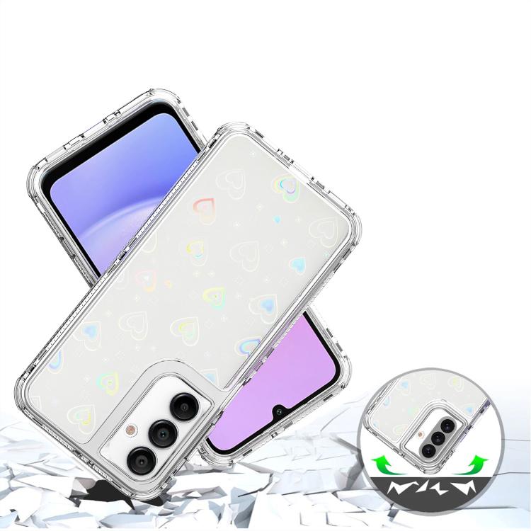 For Samsung Galaxy A16 5G Transparent Acrylic Laser Paper Phone Case