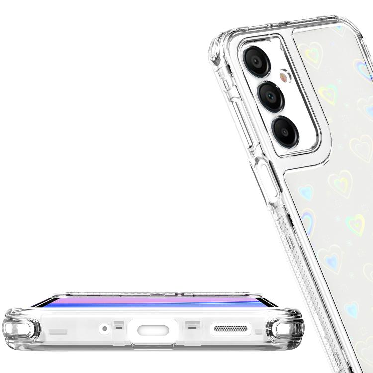 For Samsung Galaxy A16 5G Transparent Acrylic Laser Paper Phone Case