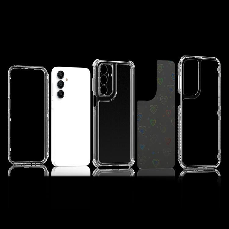 For Samsung Galaxy A16 5G Transparent Acrylic Laser Paper Phone Case