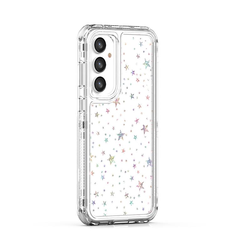 For Samsung Galaxy S23 FE 5G Transparent Acrylic Laser Paper Phone Case