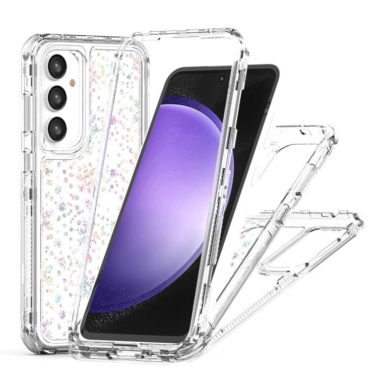 For Samsung Galaxy S23 FE 5G Transparent Acrylic Laser Paper Phone Case