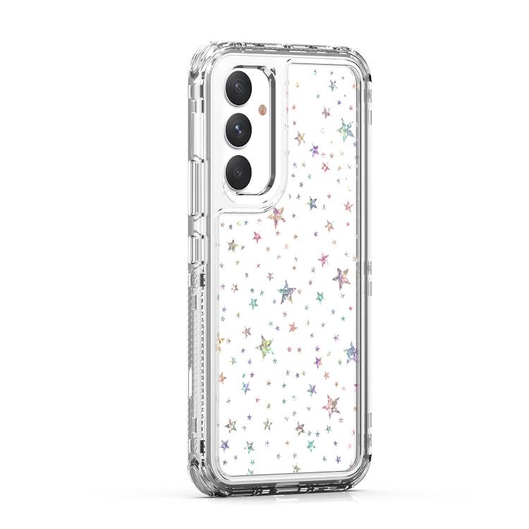 For Samsung Galaxy A54 5G Transparent Acrylic Laser Paper Phone Case
