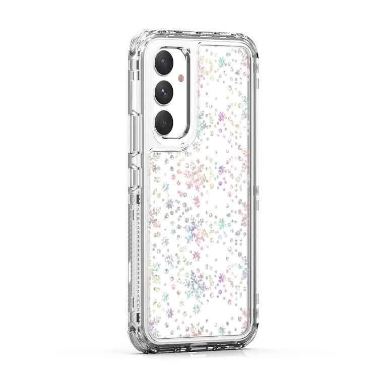 For Samsung Galaxy A54 5G Transparent Acrylic Laser Paper Phone Case