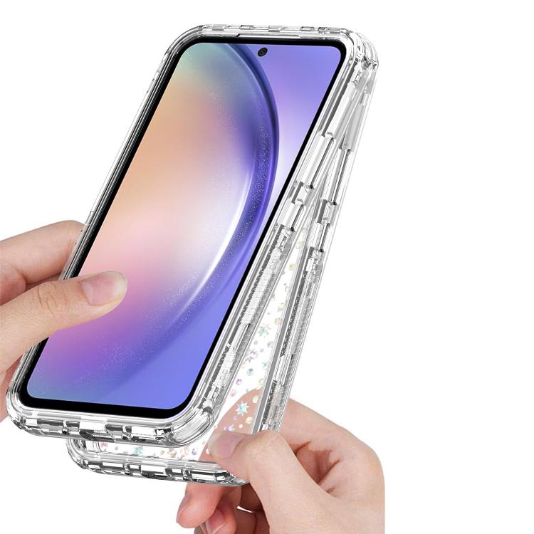 For Samsung Galaxy A54 5G Transparent Acrylic Laser Paper Phone Case
