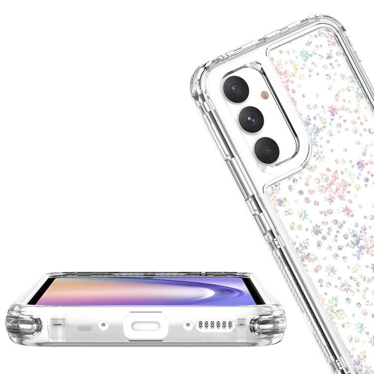 For Samsung Galaxy A54 5G Transparent Acrylic Laser Paper Phone Case