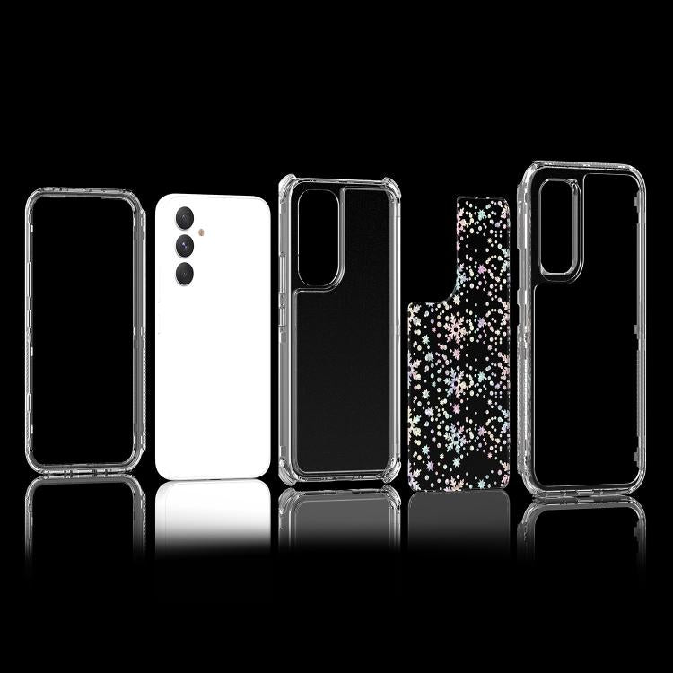 For Samsung Galaxy A54 5G Transparent Acrylic Laser Paper Phone Case