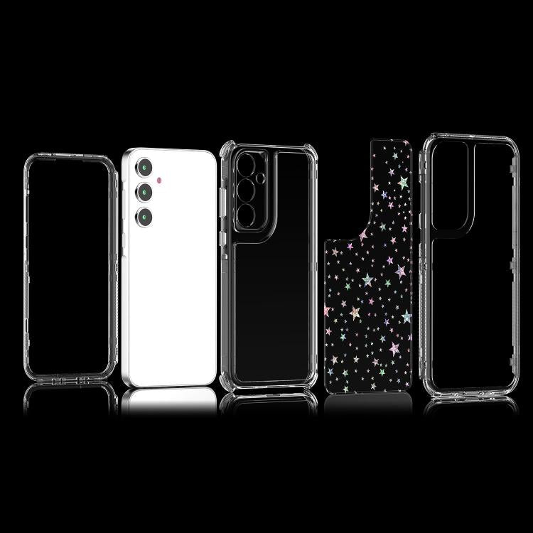 For Samsung Galaxy A35 5G Transparent Acrylic Laser Paper Phone Case