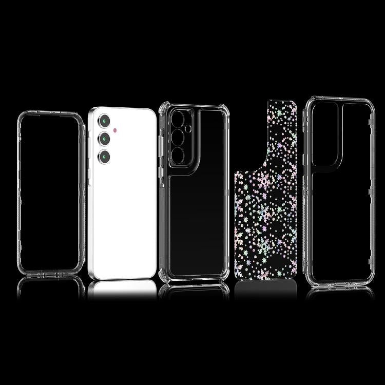 For Samsung Galaxy A35 5G Transparent Acrylic Laser Paper Phone Case
