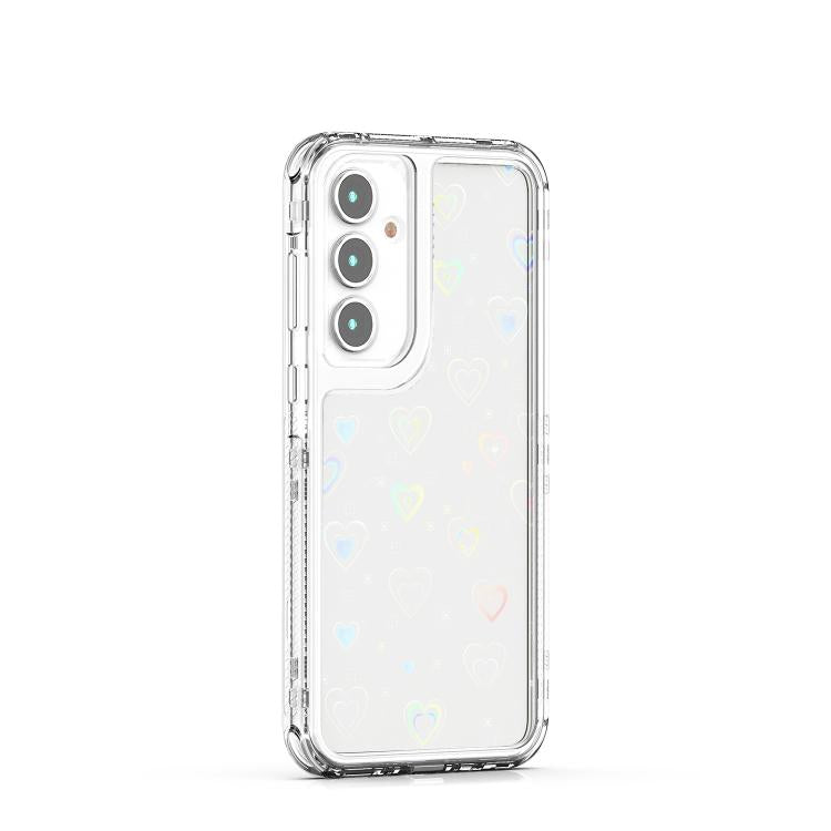 For Samsung Galaxy A35 5G Transparent Acrylic Laser Paper Phone Case