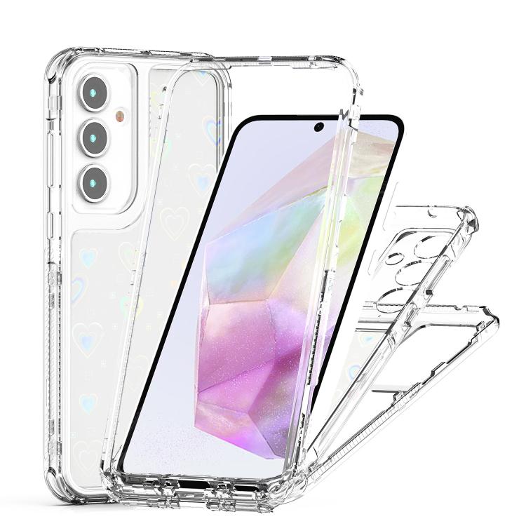 For Samsung Galaxy A35 5G Transparent Acrylic Laser Paper Phone Case