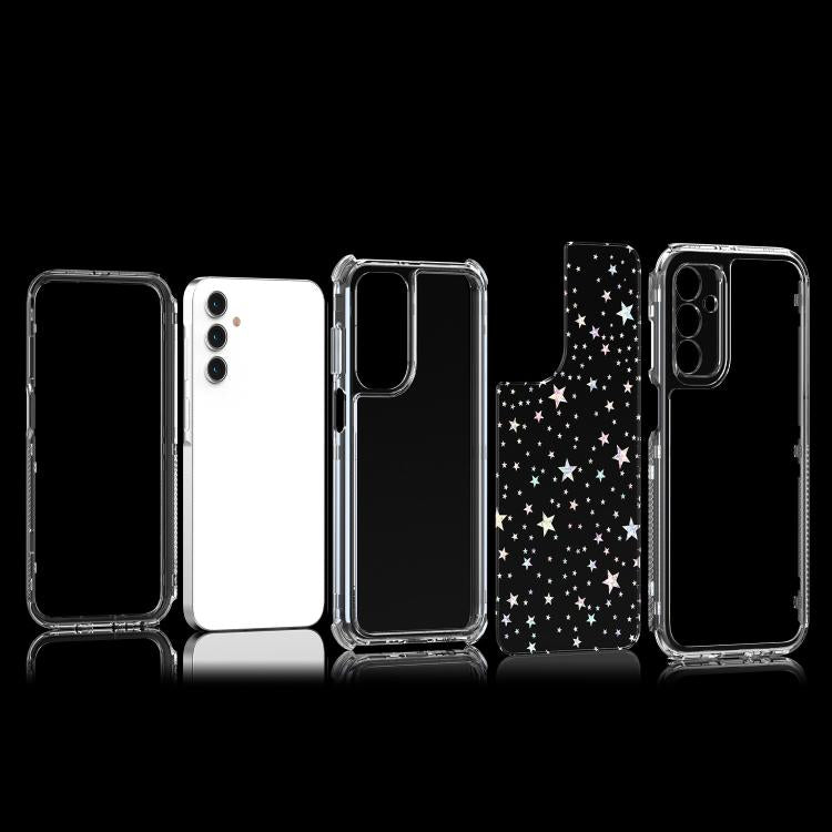 For Samsung Galaxy A25 5G Transparent Acrylic Laser Paper Phone Case