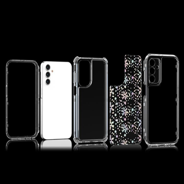 For Samsung Galaxy A25 5G Transparent Acrylic Laser Paper Phone Case