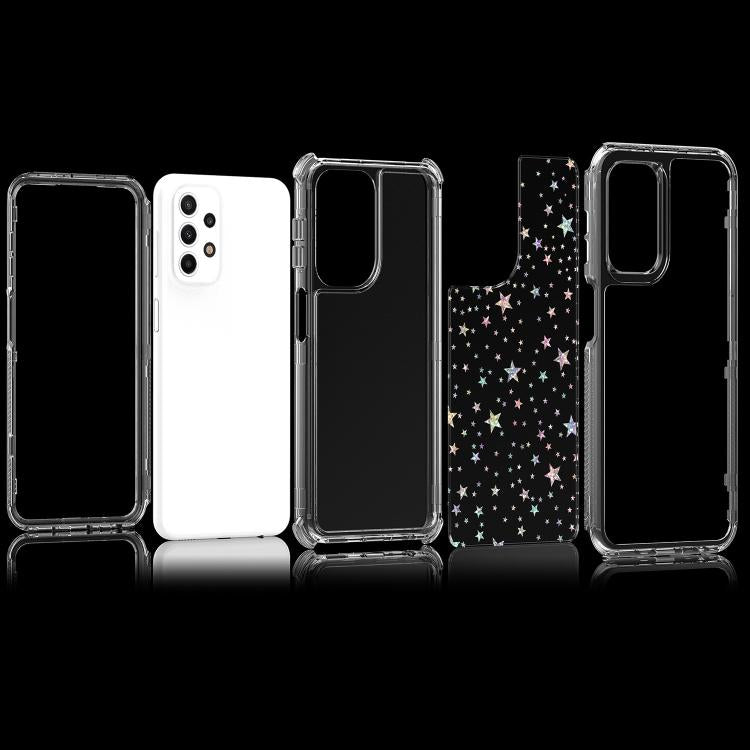 For Samsung Galaxy A23 5G / 4G Transparent Acrylic Laser Paper Phone Case